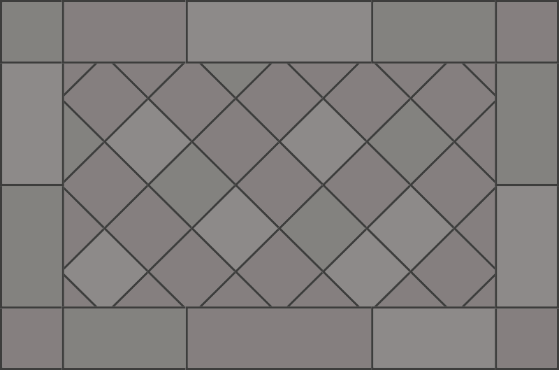 Plytelių geometrija vinyliniai kilimas su plytelių imitacija - „Tenstickers“