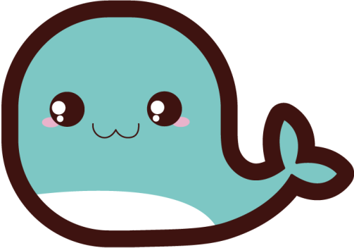 Miela banginio iliustracija kilimas vaiko kambariui - „Tenstickers“