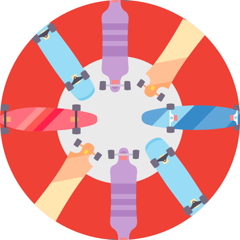 Riedlentės paauglių vinilo kilimėlių tipai - „Tenstickers“