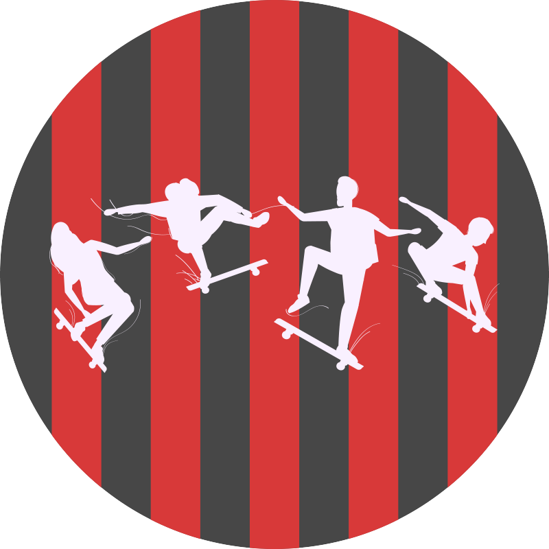 Tvorų siluetai žaidimų dizaino vinilo kilimėlis - „Tenstickers“