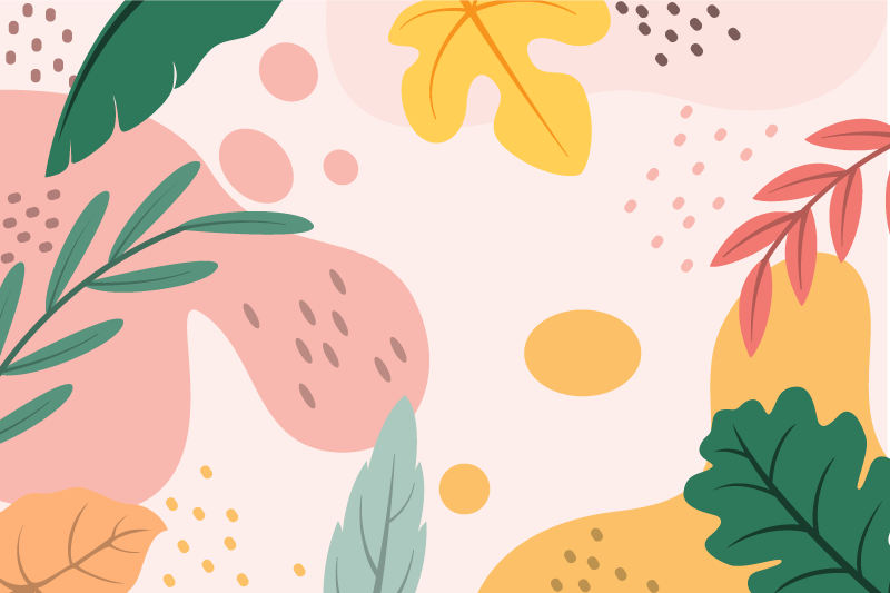 Botanikos santrauka gėlių rašto kilimėlis - „Tenstickers“