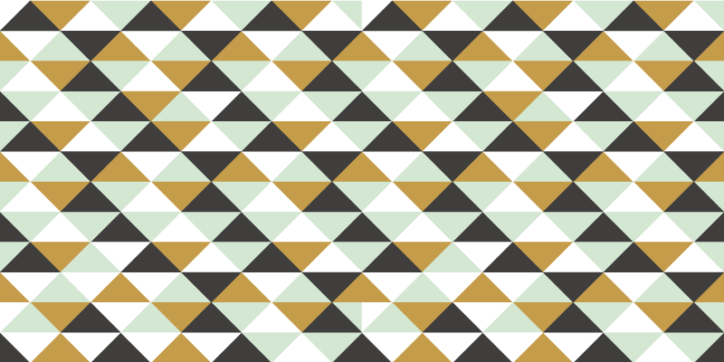 Trikampio mozaikos išdėstymas geometriniai kilimas - „Tenstickers“