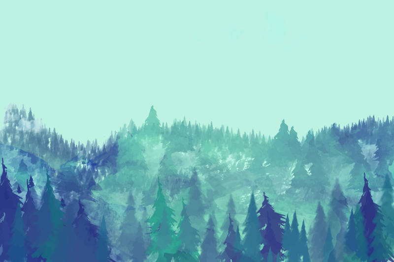 Vešlus žalias miškas gamtos vinilinis kilimas - „Tenstickers“