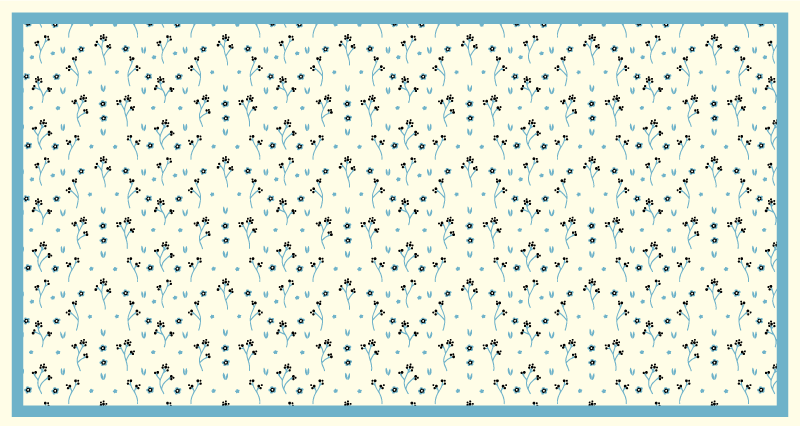 Subtilus botaninis motyvas vinilo kilimėlis miegamajam - „Tenstickers“