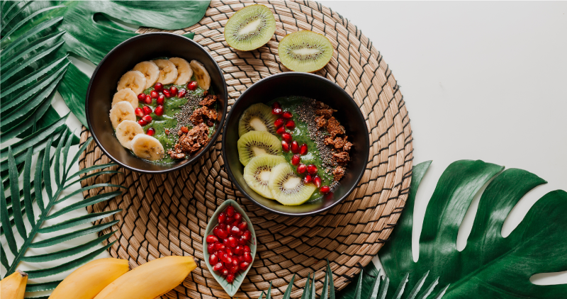 Tropinių vaisių dubenėliai kilimas virtuvei - „Tenstickers“