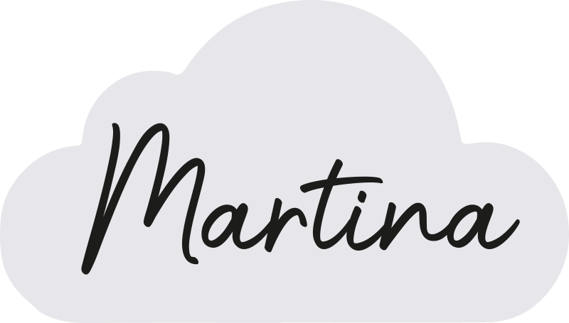 Pilkas debesis su vardu vinilinis kilimėlis - „Tenstickers“