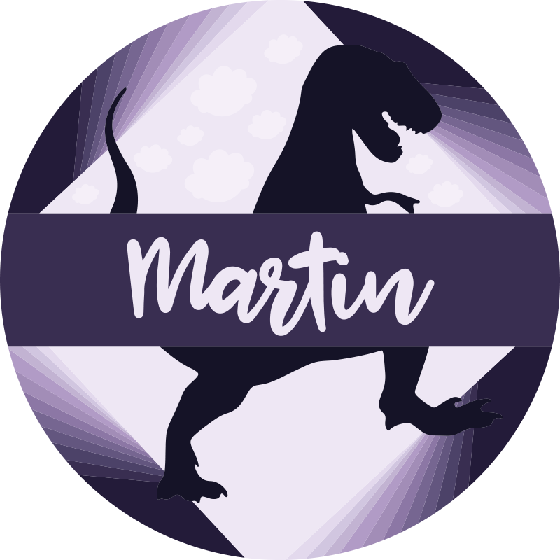 Velociraptorius su vardu vinilinis kilimėlis - „Tenstickers“