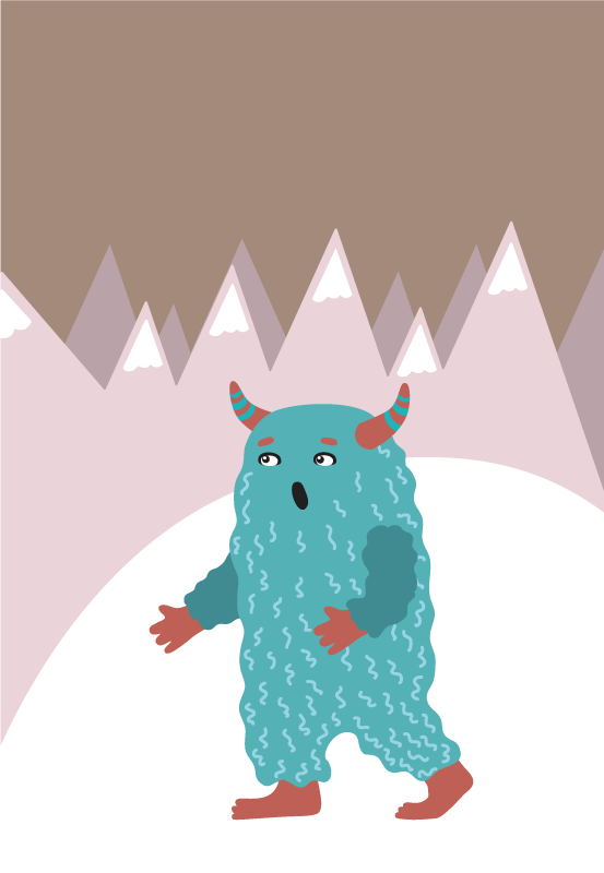 Šiaurės pabaisos personažas vinilinis kilimėlis - „Tenstickers“