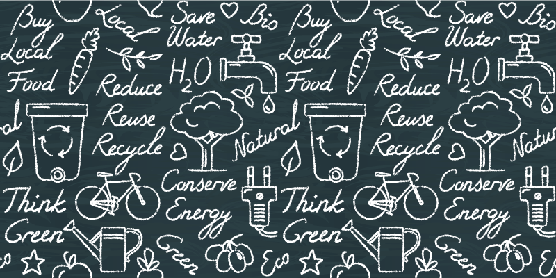 Ekologiški pranešimai kilimas virtuvei - „Tenstickers“