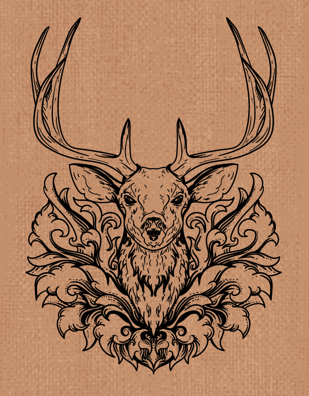 Stilingas elnio dizainas gyvūnų vinilo kilimėlis - „Tenstickers“