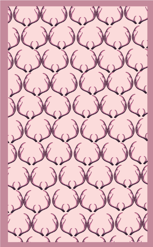 Elegantiškas elnio rago motyvas skandinaviski kilimai - „Tenstickers“