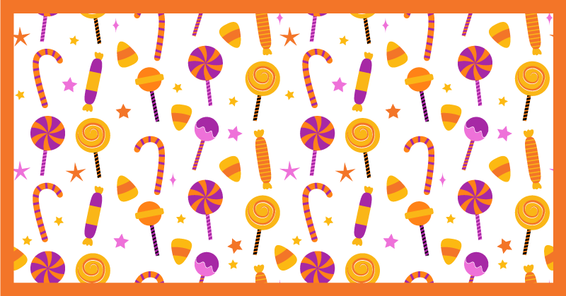 Spalvingas saldainių dizainas kilimas virtuvei - „Tenstickers“