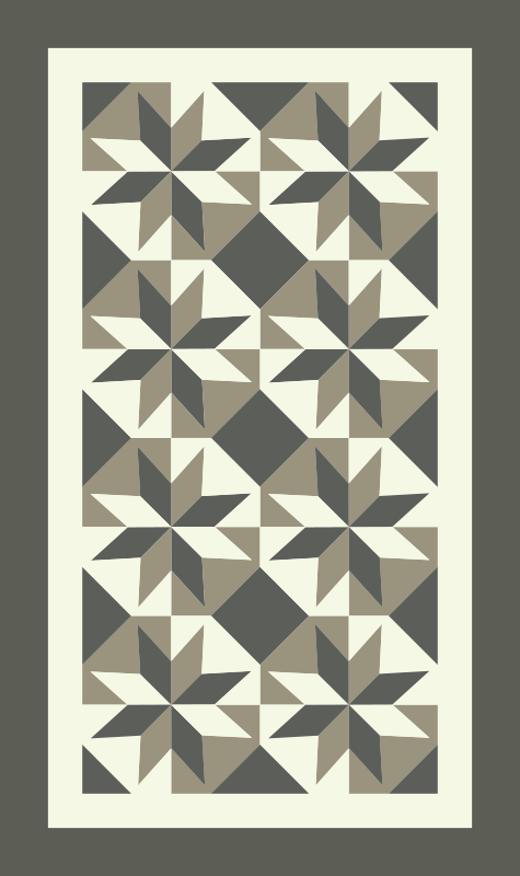 žvaigždės rašto motyvas kilimas virtuvei - „Tenstickers“