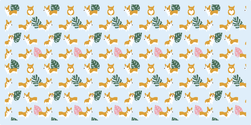 Monsteros ir šunys gyvūnų vinilo kilimėlis - „Tenstickers“