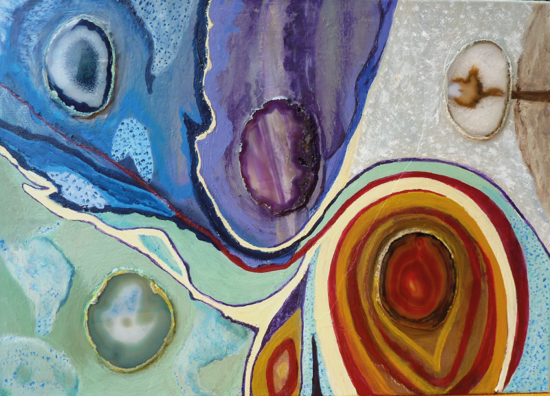 Spalvingi sūkuriai Marmurinis vinilo kilimas - „Tenstickers“