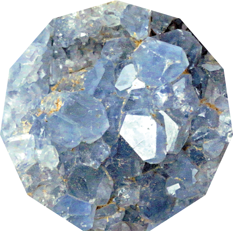 Ledyninių kristalų raštas vinilo kilimas - „Tenstickers“