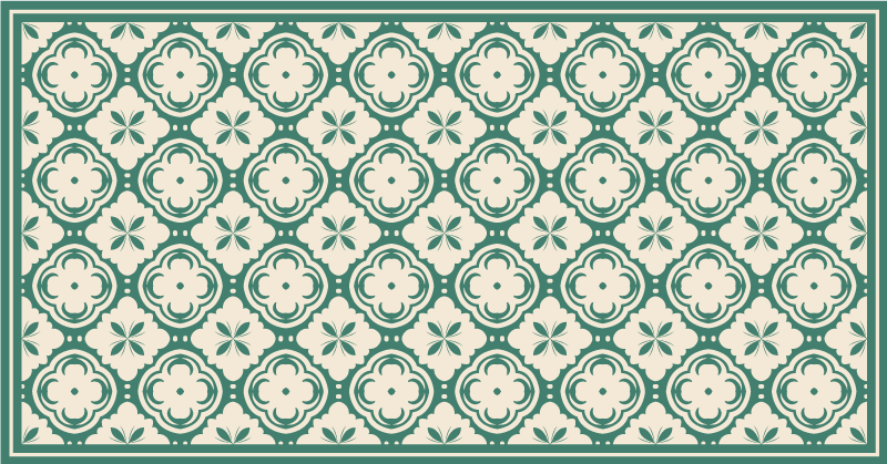 Elegantiškas gėlių elementas Marmurinis vinilo kilimas - „Tenstickers“