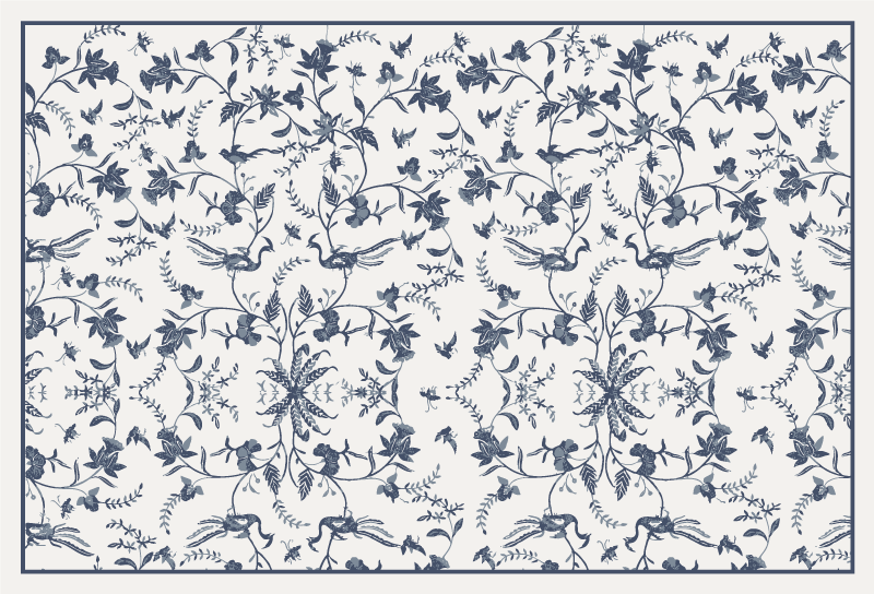 Gėlių rašto gėlių kilimas - „Tenstickers“