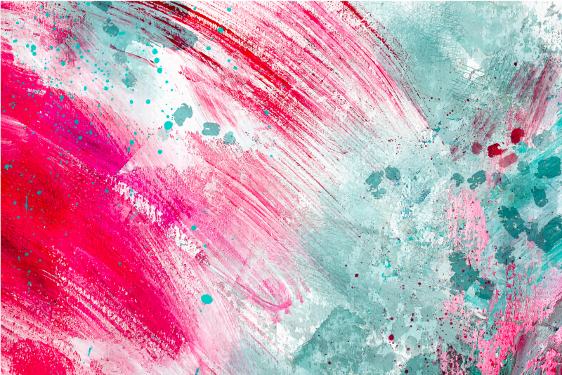 Spalvų purslas modernus vinilinis kilimas - „Tenstickers“