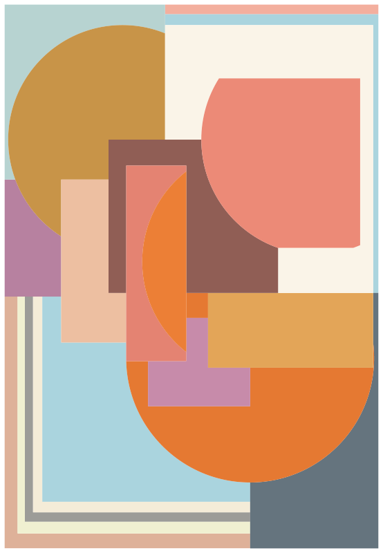 Ryškios formos geometriniai kilimas - „Tenstickers“