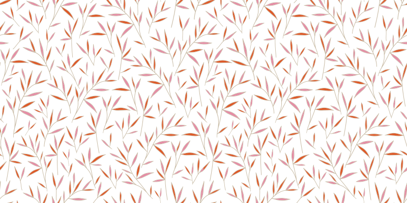 Subtilus lapų raštas gėlių rašto kilimėlis - „Tenstickers“