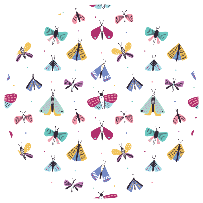 Spalvinga vabzdžių kolekcija kilimas vaiko kambariui - „Tenstickers“