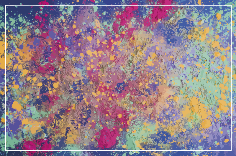 Abstraktus sprogimas vinilo kilimas - „Tenstickers“