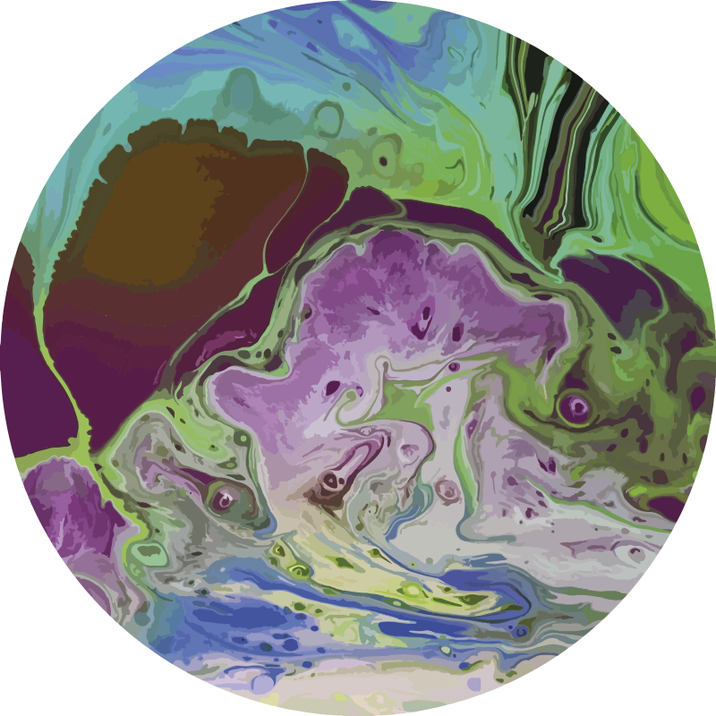 Besisukantys spalvų raštai tekstūrinis vinilinis kilima - „Tenstickers“