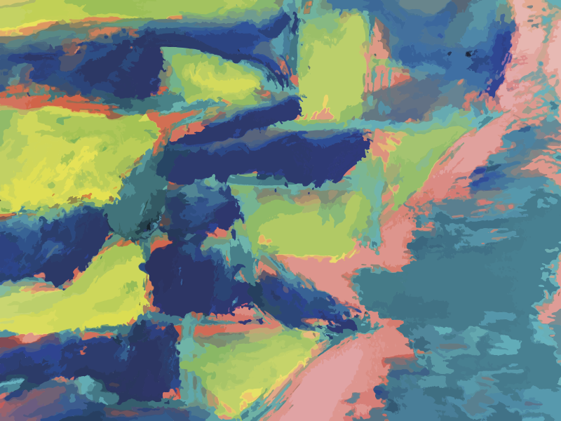 Abstrakčių spalvų sekcijos modernus vinilinis kilimas - „Tenstickers“