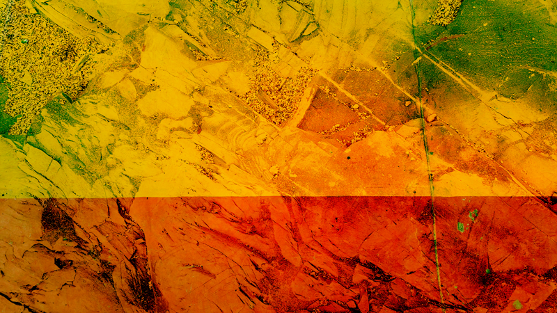 šiltų spalvų sluoksniai tekstūrinis vinilinis kilima - „Tenstickers“