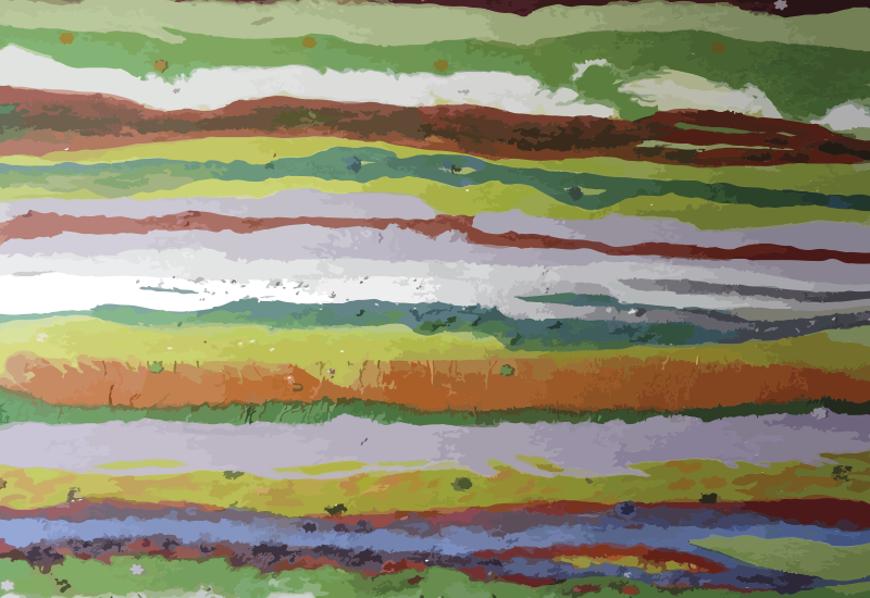 Ryškiai dažytos spalvos dryžuotas vinilo kilimas - „Tenstickers“