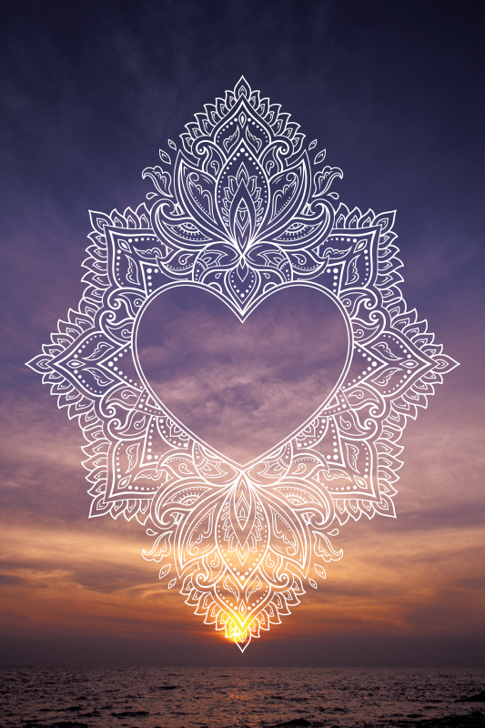 Elegantiškas, nuoširdus dizainas mandala kilimėlis - „Tenstickers“