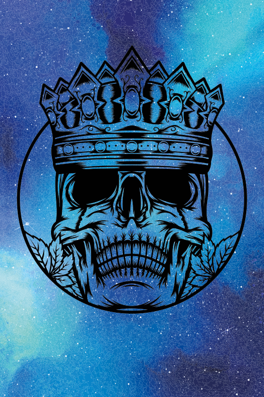 Hipster galaxy crown teen paauglių vinilinis kilimas - „Tenstickers“