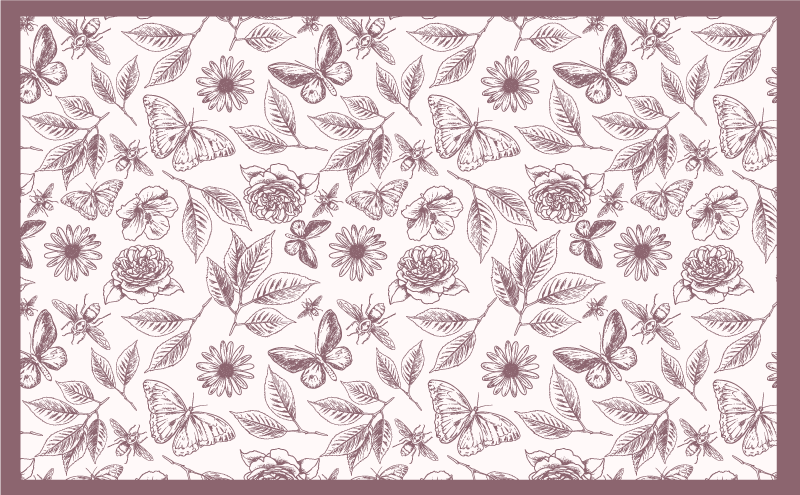 Whig rose ploto kiliminės mozaikos grindų plytelės - „Tenstickers“