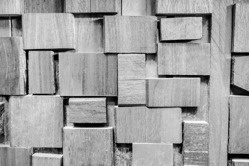 Medinis lentų tamsus 3d tekstūros medinis vinilo kilimas - „Tenstickers“