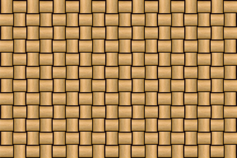 Rudų plytelių raštas medžio efekto kilimas - „Tenstickers“