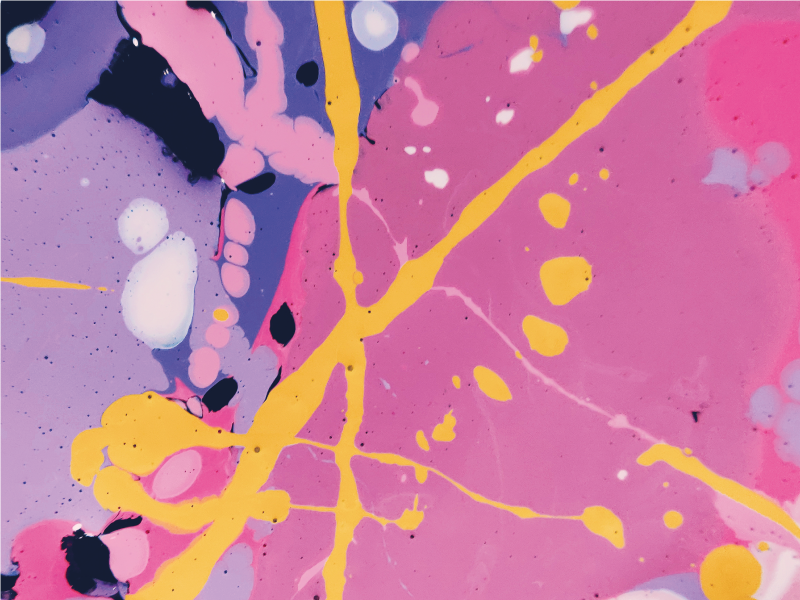 Spalvingi abstraktūs purslai tekstūrinis vinilinis kilima - „Tenstickers“