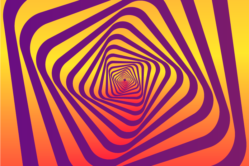 Spiralės spalvos raštas geometriniai kilimas - „Tenstickers“