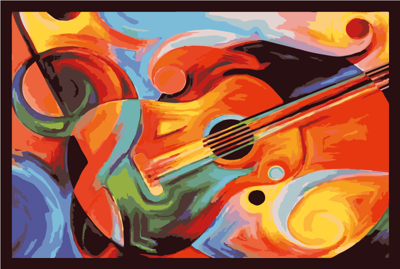 Muzikinė spalvų sfonija vinilo kilimėlis miegamajam - „Tenstickers“