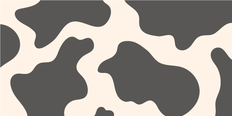 Klasikinė karvės oda gyvūnų spaudos vinilo kilimėlis - „Tenstickers“