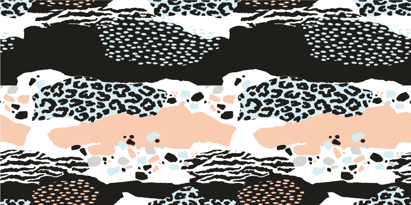 Elegantiškas leopardo raštas gyvūnų spaudos vinilo kilimėlis - „Tenstickers“