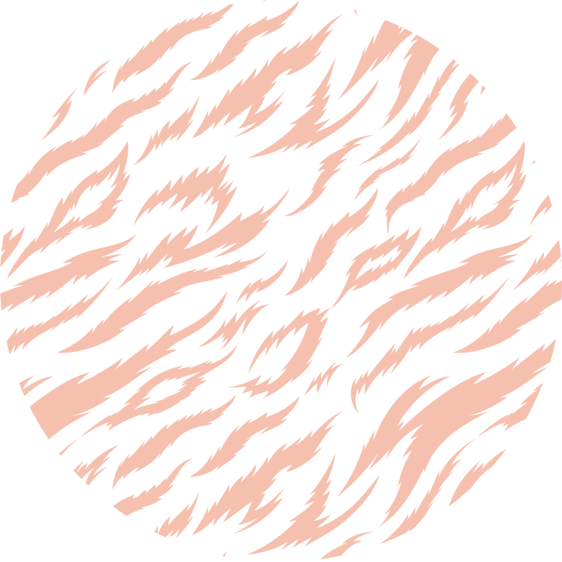 Tigro juostelės motyvas gyvūnų spaudos vinilo kilimėlis - „Tenstickers“