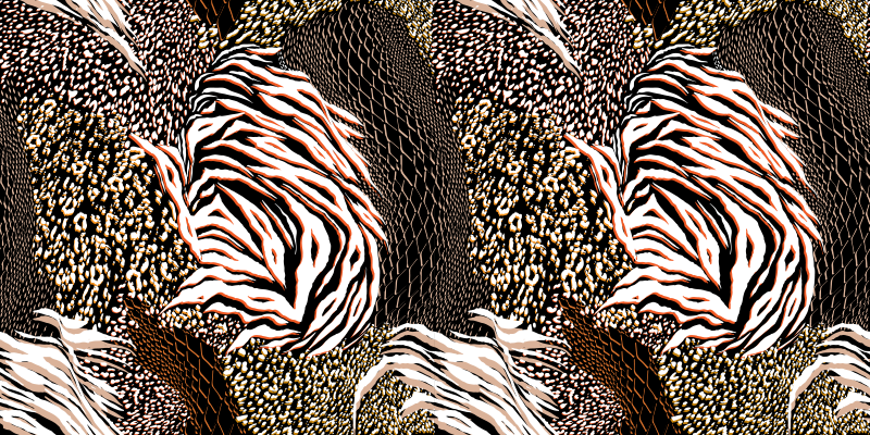 Sumaišykite gyvūnų spausdinimo vinilo kilimėlį - „Tenstickers“