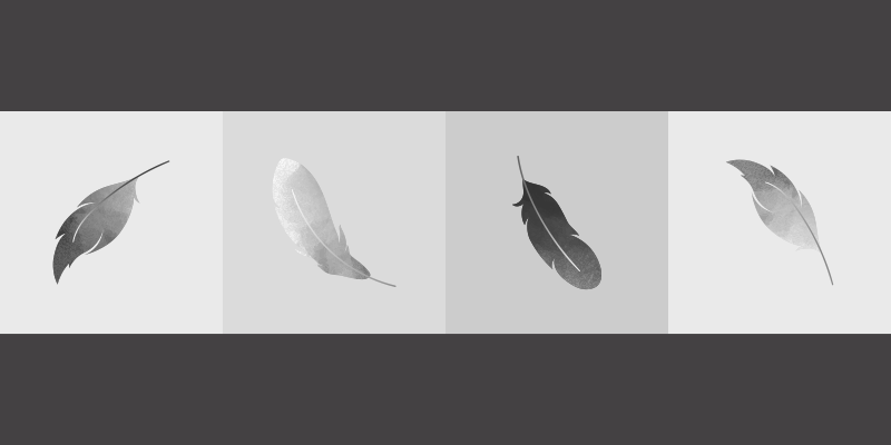 Plunksnų minimalizmas gyvūnų vinilo kilimėlis - „Tenstickers“