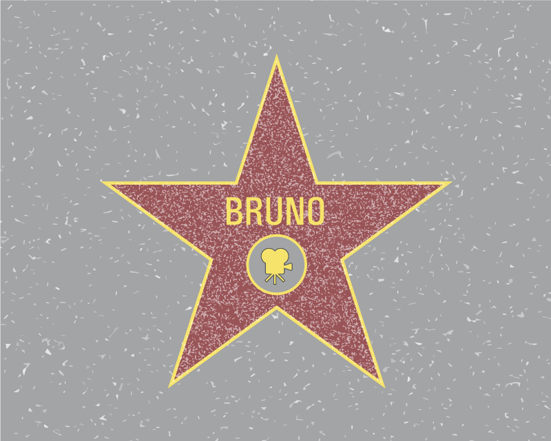 žvaigždės atpažinimas vinyl kilimėlis su vardu - „Tenstickers“