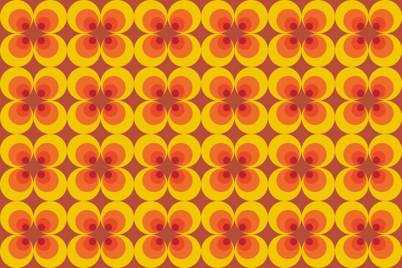 Gėlių formos vinyliniai kilimas su plytelių imitacija - „Tenstickers“