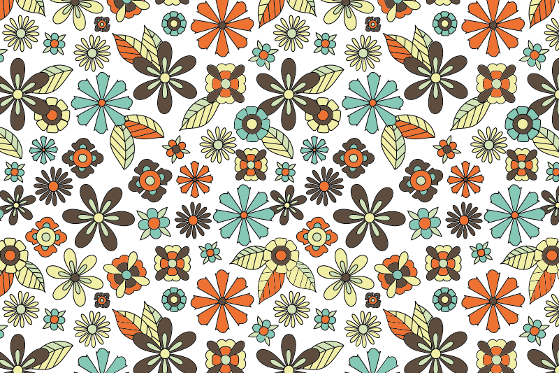 70-ųjų žalių gėlių kilimas - „Tenstickers“