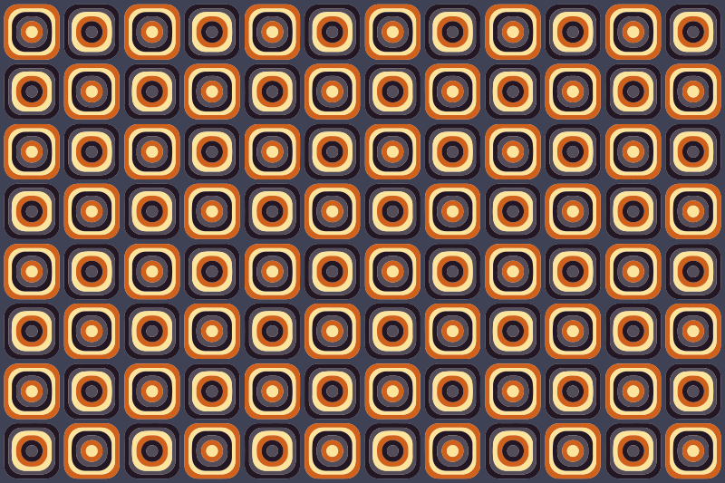 Retro apskritimo raštas vinilinis kilimas svetainei - „Tenstickers“