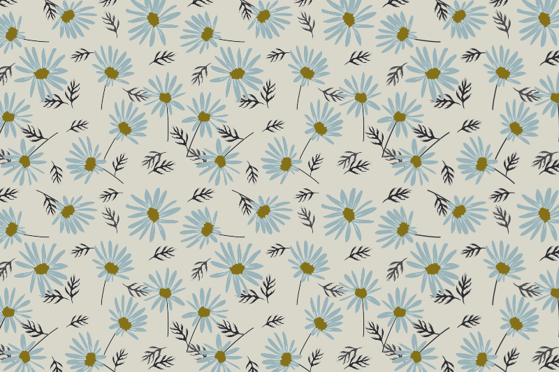 Gėlių gaivumas vinilinis kilimas svetainei - „Tenstickers“