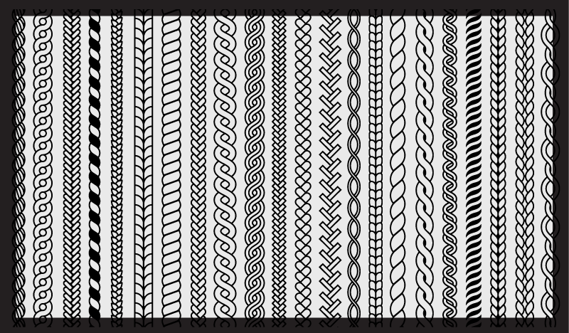 Juostelės ir kilpos vonios kambario vinilo kilimėlis - „Tenstickers“